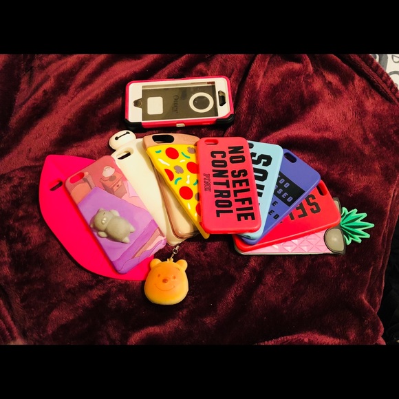 Silver iphone 6 with case and screen protector - Picture 4 of 5